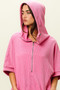 BiBi Vintage Washed Waffle Thermal Hoodie