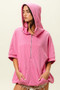BiBi Vintage Washed Waffle Thermal Hoodie