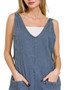 Zenana Casual Adjustable Strap Baggy Jumpsuit With Pocket