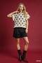Umgee Bow Knit Ruffle Sleeve Sweater