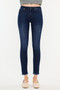Kancan High-Rise Slim Fit Raw Hem Ankle Jeans