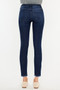 Kancan High-Rise Slim Fit Raw Hem Ankle Jeans