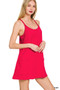 Zenana Cami Mini Dress with Built-in Romper Liner