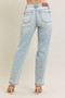 Judy Blue Full Size Mr Repair Stitch Detail Destroy Single Cuff Bf Jeans Plus Size