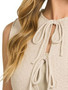 Zenana Tie Front Cropped Sweater Vest