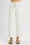 RISEN Full Size High Rise Crop Wide Barrel Cargo Pocket Jeans Plus Size