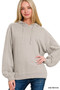 Zenana French Terry Pigment Dye & Enzyme Washing Hoodie