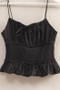 HYFVE Poplin Smocked Waist Summery Cami Top