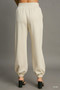 Umgee Drawstring Jogger Pants with Front Seam Detail