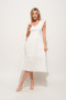 And The Why Ruffle Sleeve Front Smocked Tiered Midi Dress