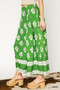Umgee Floral Pleated Wide-Leg Pants