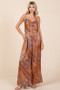 Mittoshop Paisley Patchwork Print Satin Cowl Neck Crop Cami