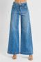 RISEN Full Size Mid Rise Wide Front Patch Pocket Jeans Plus Size