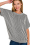 Zenana Corded Rib Short Sleeve T-Shirt