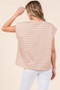 Lime 'N' Chili Striped Muscle Sleeve Top