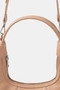 Fame Faux Leather Round Multi Panel Hand Bag