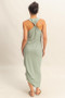 HYFVE Scoop Neck Side Tie Detail Midi Dress