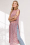 ADORA Multi Color Crochet Tunic Top