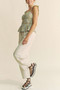 Davi & Dani Plaid Ruffled Strap Smocked Sleeveless Top