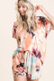 BiBi Tie Dye Terry Hoodie With Drawstring