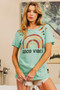 BiBi Cotton Slub Laser Top American Cow Boy Graphic