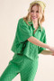And The Why Brushed Texture Checker Board Pattern Casual Top