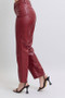 Judy Blue Full Size High Waist Tummy Control Faux Leather Straight Pants Plus Size
