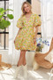 ADORA Puff Sleeve Floral Dress