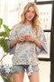 ADORA Tie Floral Tunic Top