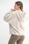 MONO B Drift Burnout Fleece Snap Hoodie