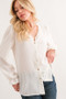 And The Why Polka Dot Ruffle Detailed Blouse Top