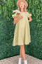 And The Why Cotton Gauze Baby Doll Casual Dress