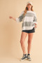 Aemi+Co Color Block Round Neck Short Sleeve T-Shirt
