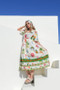 VERY J Button Down Printed Midi Dress