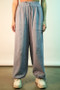 VERY J Wide Leg Gauze Solid Pants