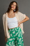 Umgee Full Size Textured Button Down Short Sleeve Shirt Plus Size