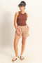 HYFVE Stretchy Ribbed Round Neck Sweater Tank