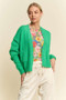 Davi & Dani Open Front Drop Shoulder Cardigan
