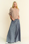 Davi & Dani Round Neck Batwing Sleeve Sweater