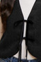 Annie Wear V-Neck Tie Detail Vest Coat