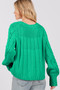 SAGE + FIG Cable-Knit Long Sleeve Sweater