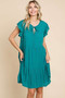 Culture Code Ruffle Cap Sleeve Tiered Dress