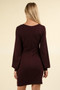 VERY J Ruched Detail Bodycon Mini Dress