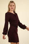 VERY J Ruched Detail Bodycon Mini Dress