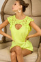 BiBi French Terry Knit Cut Out Detailed with Lace