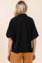 Mittoshop Airflow Short Bubble Sleeve Button Down Shirt