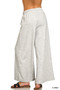 Zenana Scuba Drawstring Wide Leg Pants