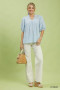 Umgee Textured Puff Sleeve Blouse