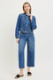 RISEN Basic Fitted Button Down Denim Jacket