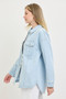 RISEN Oversized Stripe Denim Shaket